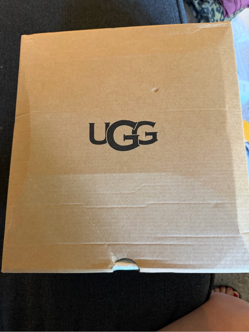 UGG Women's Tan Suede Platform Moccasin Slippers - Picture 6 of 8